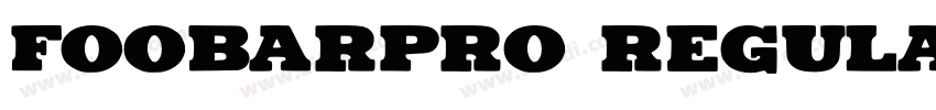 FOOBARPRO REGULAR字体转换